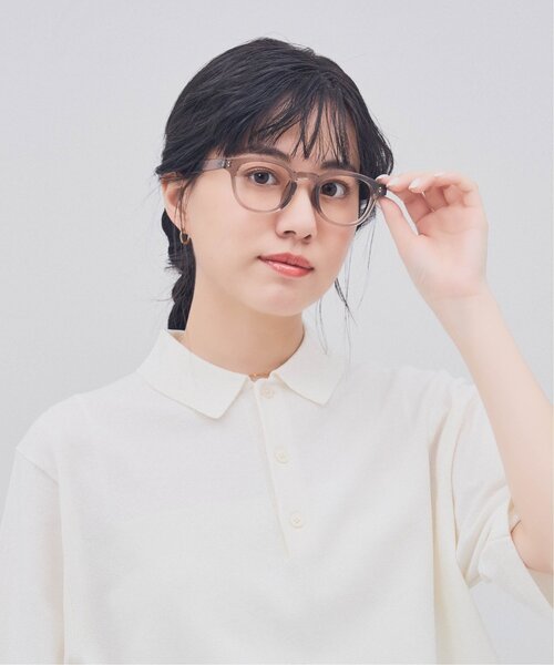 Zoff（ゾフ）の「ウェリントン型 メガネ｜軽量素材｜ボスリントン｜伊達メガネ 度付きメガネ｜ユニセックス｜読書 小顔効果｜Zoff｜CLASSIC（メガネ・メンズ・ブラック/ブラウン系その他5/ライトグレー系/グリーン・FREE）」の2枚目の写真