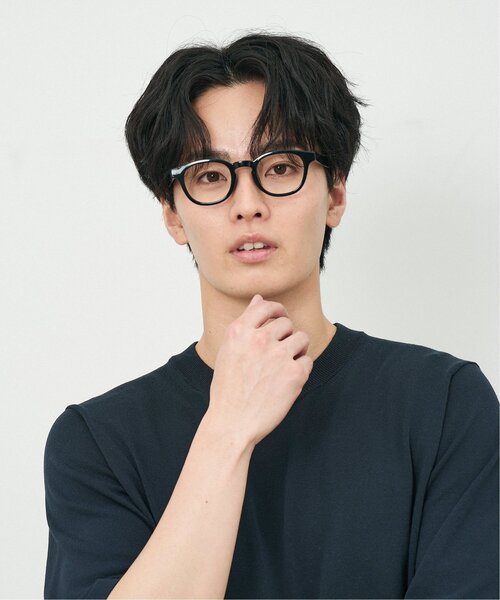 Zoff（ゾフ）の「ウェリントン型 メガネ｜軽量素材｜ボスリントン｜伊達メガネ 度付きメガネ｜ユニセックス｜読書 小顔効果｜Zoff｜CLASSIC（メガネ・メンズ・ブラック/ブラウン系その他5/ライトグレー系/グリーン・FREE）」の7枚目の写真