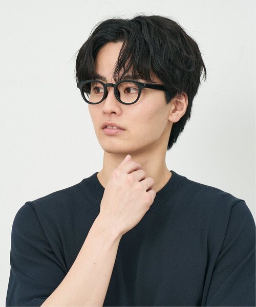 Zoff（ゾフ）の「ウェリントン型 メガネ｜軽量素材｜ボスリントン｜伊達メガネ 度付きメガネ｜ユニセックス｜読書 小顔効果｜Zoff｜CLASSIC（メガネ・メンズ・ブラック/ブラウン系その他5/ライトグレー系/グリーン・FREE）」の8枚目の写真