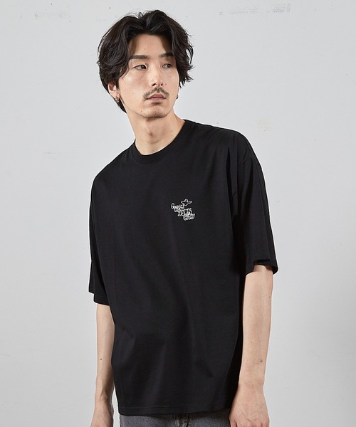 Mark Gonzales(マーク・ゴンザレス)の「【MARK GONZALES/マークゴンザレス 別注】ロゴプリントオーバーサイズTシャツ(Tシャツ/カットソー・メンズ・ブラック/ホワイト・LL/L/M/S)」の7枚目の写真
