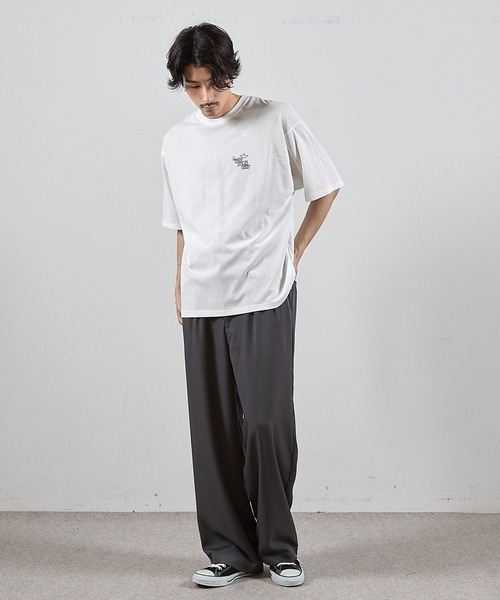 Mark Gonzales(マーク・ゴンザレス)の「【MARK GONZALES/マークゴンザレス 別注】ロゴプリントオーバーサイズTシャツ(Tシャツ/カットソー・メンズ・ブラック/ホワイト・LL/L/M/S)」の8枚目の写真