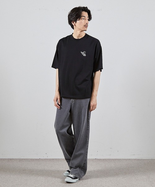 Mark Gonzales(マーク・ゴンザレス)の「【MARK GONZALES/マークゴンザレス 別注】ロゴプリントオーバーサイズTシャツ(Tシャツ/カットソー・メンズ・ブラック/ホワイト・LL/L/M/S)」の9枚目の写真
