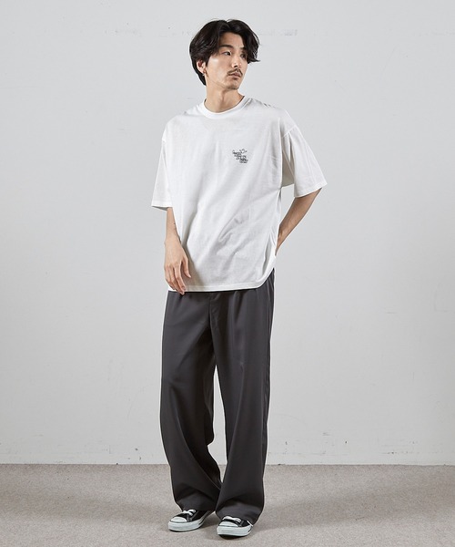 Mark Gonzales(マーク・ゴンザレス)の「【MARK GONZALES/マークゴンザレス 別注】ロゴプリントオーバーサイズTシャツ(Tシャツ/カットソー・メンズ・ブラック/ホワイト・LL/L/M/S)」の10枚目の写真