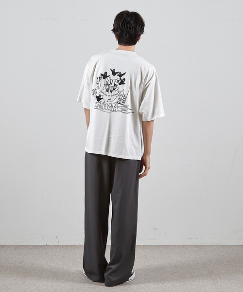 Mark Gonzales(マーク・ゴンザレス)の「【MARK GONZALES/マークゴンザレス 別注】ロゴプリントオーバーサイズTシャツ(Tシャツ/カットソー・メンズ・ブラック/ホワイト・LL/L/M/S)」の12枚目の写真