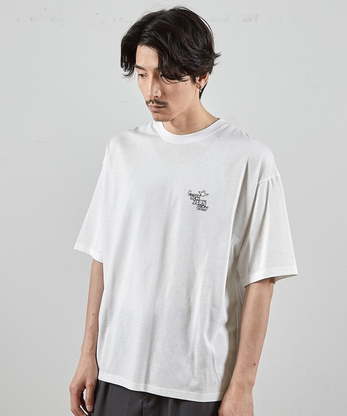 Mark Gonzales(マーク・ゴンザレス)の「【MARK GONZALES/マークゴンザレス 別注】ロゴプリントオーバーサイズTシャツ(Tシャツ/カットソー・メンズ・ブラック/ホワイト・LL/L/M/S)」の14枚目の写真