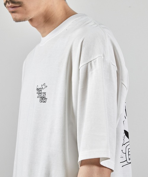 Mark Gonzales(マーク・ゴンザレス)の「【MARK GONZALES/マークゴンザレス 別注】ロゴプリントオーバーサイズTシャツ(Tシャツ/カットソー・メンズ・ブラック/ホワイト・LL/L/M/S)」の17枚目の写真