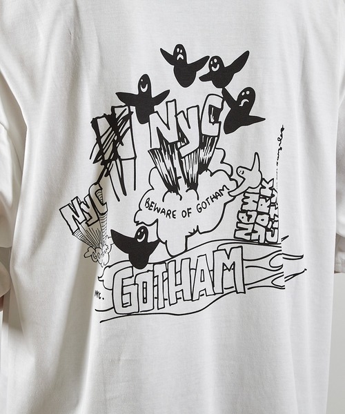 Mark Gonzales(マーク・ゴンザレス)の「【MARK GONZALES/マークゴンザレス 別注】ロゴプリントオーバーサイズTシャツ(Tシャツ/カットソー・メンズ・ブラック/ホワイト・LL/L/M/S)」の18枚目の写真