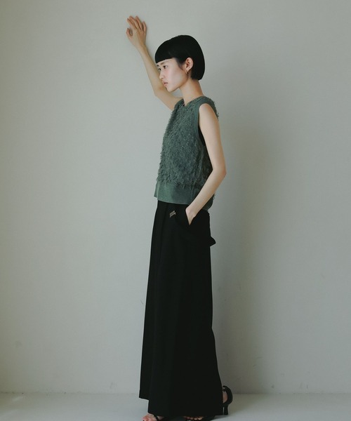 A part by（アパートバイ）の「フリンジニットノースリーブ（ニット/セーター・レディース・キャメル/グリーン系その他4/アイボリー・FREE）」の19枚目の写真