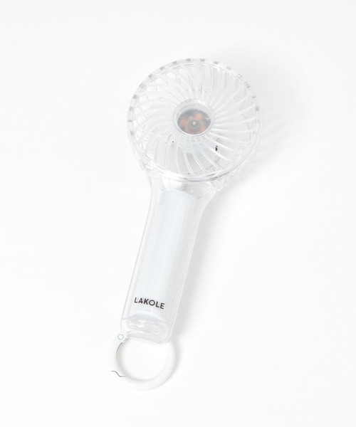 LAKOLE（ラコレ）の「【LEDライト搭載】クリアカラビナ付きハンディファン / 284542（生活家電・レディース・その他1/その他2/その他3・FREE）」の9枚目の写真