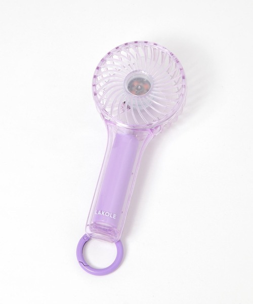 LAKOLE（ラコレ）の「【LEDライト搭載】クリアカラビナ付きハンディファン / 284542（生活家電・レディース・その他1/その他2/その他3・FREE）」の11枚目の写真