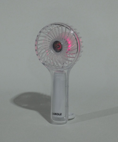 LAKOLE（ラコレ）の「【LEDライト搭載】クリアカラビナ付きハンディファン / 284542（生活家電・レディース・その他1/その他2/その他3・FREE）」の12枚目の写真