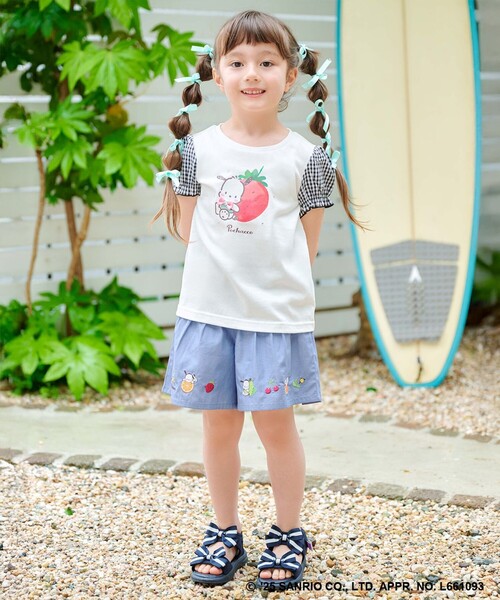 ANY(エニィ)の「【any FAM ×サンリオキャラクターズ】パフスリーブ Tシャツ(Tシャツ/カットソー・キッズ・ホワイト系/ピンク系/ブラック系/サックスブルー系・120/110/100/90/130)」の5枚目の写真
