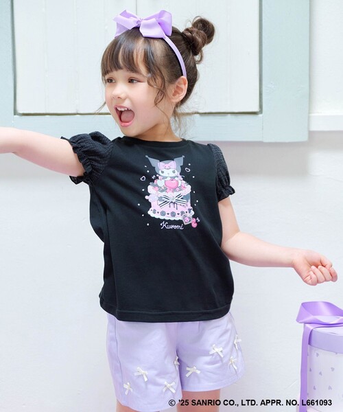 ANY(エニィ)の「【any FAM ×サンリオキャラクターズ】パフスリーブ Tシャツ(Tシャツ/カットソー・キッズ・ホワイト系/ピンク系/ブラック系/サックスブルー系・120/110/100/90/130)」の8枚目の写真