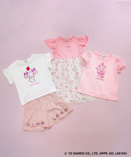 ANY(エニィ)の「【any FAM ×サンリオキャラクターズ】パフスリーブ Tシャツ(Tシャツ/カットソー・キッズ・ホワイト系/ピンク系/ブラック系/サックスブルー系・120/110/100/90/130)」の16枚目の写真