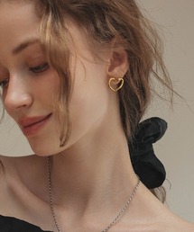 at. | 【at.】ハートフレームピアス(ピアス（両耳用）)