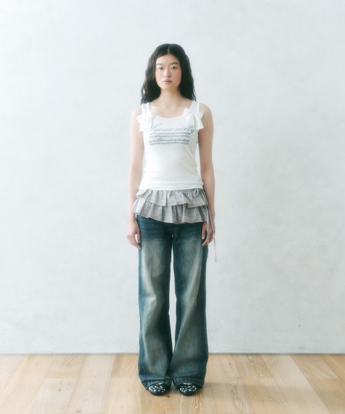 FCMM(エフシーエムエム)の「【日本限定】RIBBON TANKTOP / リボンタンクトップ(タンクトップ・レディース・ライトグレー/オフホワイト/ネイビー・SMALL/MEDIUM)」の21枚目の写真