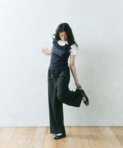 FCMM(エフシーエムエム)の「【日本限定】RIBBON TANKTOP / リボンタンクトップ(タンクトップ・レディース・ライトグレー/オフホワイト/ネイビー・SMALL/MEDIUM)」の16枚目の写真
