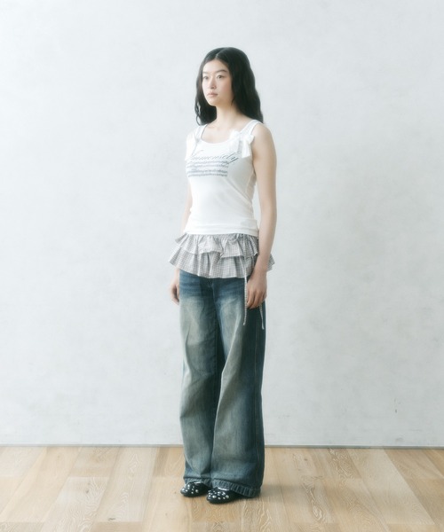 FCMM(エフシーエムエム)の「【日本限定】RIBBON TANKTOP / リボンタンクトップ(タンクトップ・レディース・ライトグレー/オフホワイト/ネイビー・SMALL/MEDIUM)」の22枚目の写真