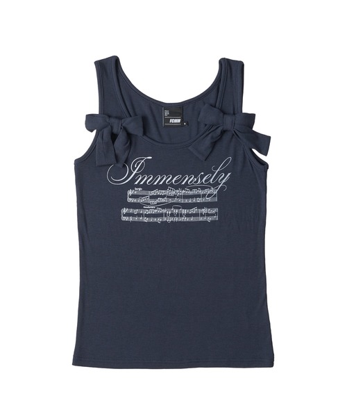 FCMM(エフシーエムエム)の「【日本限定】RIBBON TANKTOP / リボンタンクトップ(タンクトップ・レディース・ライトグレー/オフホワイト/ネイビー・SMALL/MEDIUM)」の6枚目の写真
