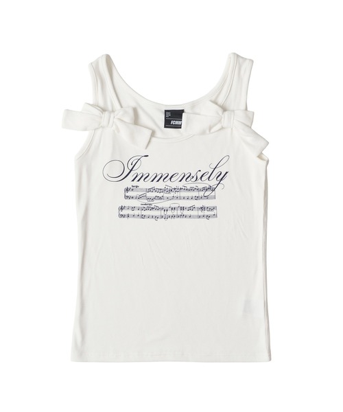 FCMM(エフシーエムエム)の「【日本限定】RIBBON TANKTOP / リボンタンクトップ(タンクトップ・レディース・ライトグレー/オフホワイト/ネイビー・SMALL/MEDIUM)」の7枚目の写真