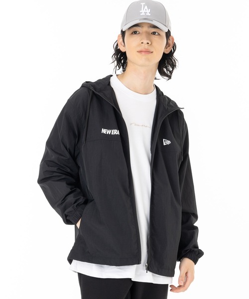 NEWERA ニューエラ 迷彩 トラックジャケット パーカー 極美品 紺 L NEW ERA（ニューエラ） マウンテンパーカー ウインドブレーカー 韓国