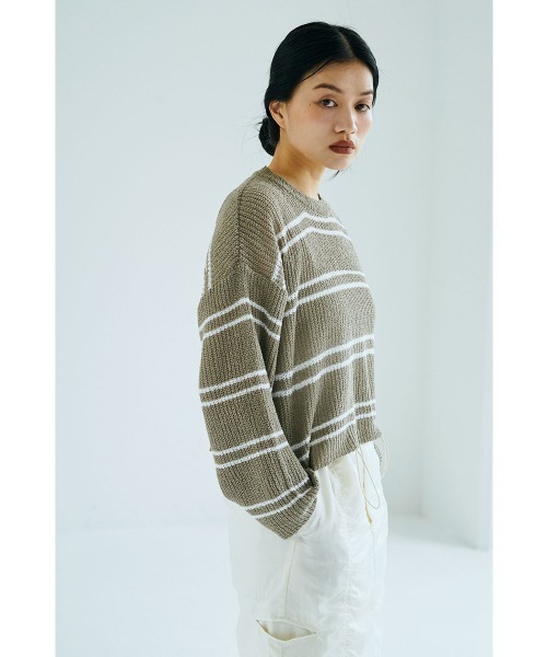 セール】BORDER SUMMER KNIT（ニット/セーター）｜marjour（マー