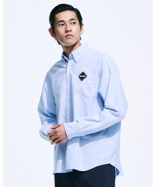 F.C.Real Bristol（エフシーレアルブリストル）の「COOLMAX EMBLEM B.D SHIRT（シャツ/ブラウス・メンズ・ライトブルー/ホワイト・X-LARGE/LARGE/MEDIUM/SMALL/XX-LARGE）」の7枚目の写真