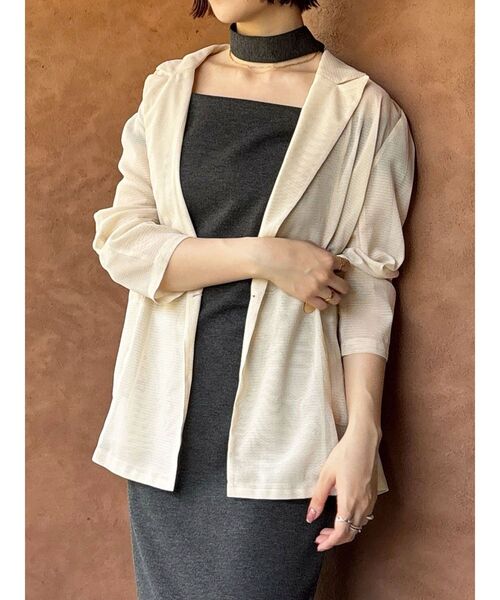 LAGUNAMOON（ラグナムーン）の「オフショルボートポンチワンピース（ワンピース・レディース・ブラウン/チャコールグレー・SMALL/MEDIUM）」の9枚目の写真