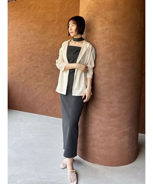 LAGUNAMOON（ラグナムーン）の「オフショルボートポンチワンピース（ワンピース・レディース・ブラウン/チャコールグレー・SMALL/MEDIUM）」の10枚目の写真