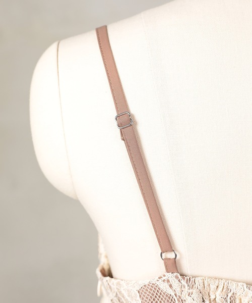 チュールバックデザインリボンワンピ ラメレースキャミワンピ 2点