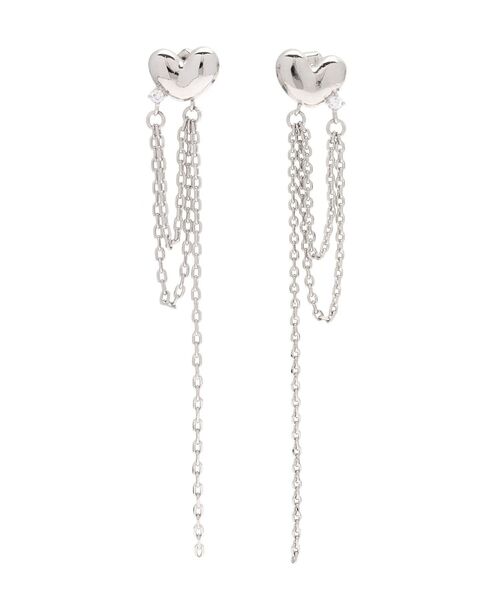 RESEXXY（リゼクシー）の「ハートチェーンピアス（ピアス（両耳用）・レディース・ゴールド/シルバー・FREE）」の12枚目の写真