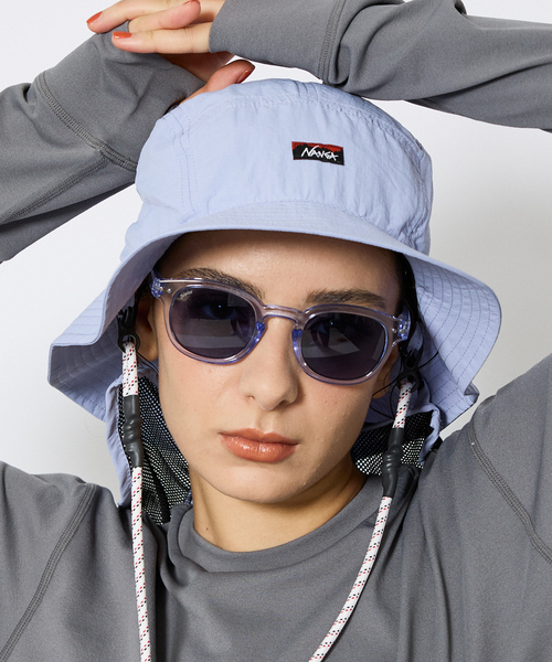 【新品未使用】ナンガ NYLON TUSSER SUNSHADE HAT Nylon Tusser Sunshade Hat(FREE BLK): NANGA