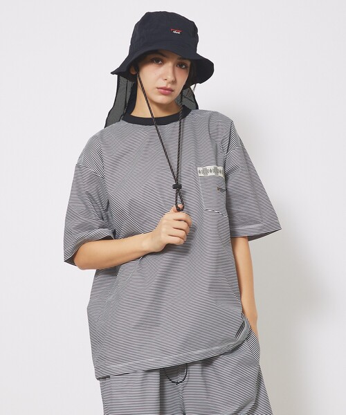 NANGA(ナンガ)の「【NANGA/ナンガ】/NYLON TUSSER SUNSHADE HAT/ナイロン タッサー サンシェード ハット/メンズ レディース ユニセックス 帽子 アウトドア(ハット・メンズ・ブラック/アイボリー/オレンジ/ラベンダー・フリー)」の14枚目の写真