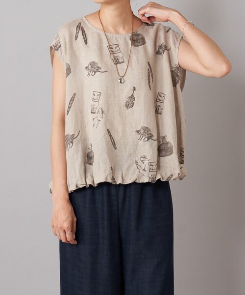BEARDSLEY（ビアズリー）の「アトリエリネンバルーンブラウス（シャツ/ブラウス・レディース・ベージュ・FREE）」の20枚目の写真