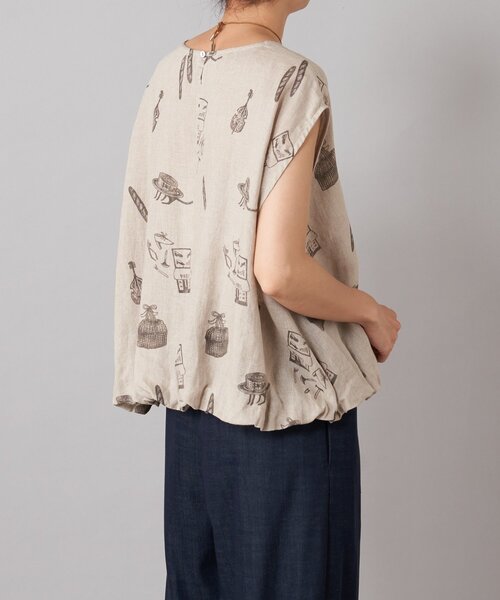 BEARDSLEY（ビアズリー）の「アトリエリネンバルーンブラウス（シャツ/ブラウス・レディース・ベージュ・FREE）」の21枚目の写真
