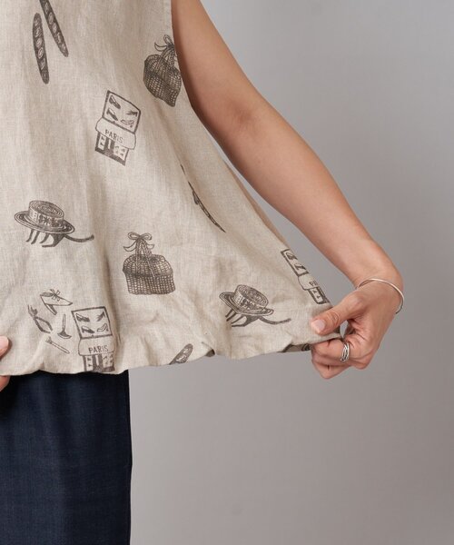 BEARDSLEY（ビアズリー）の「アトリエリネンバルーンブラウス（シャツ/ブラウス・レディース・ベージュ・FREE）」の13枚目の写真