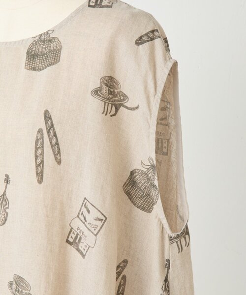 BEARDSLEY（ビアズリー）の「アトリエリネンバルーンブラウス（シャツ/ブラウス・レディース・ベージュ・FREE）」の2枚目の写真