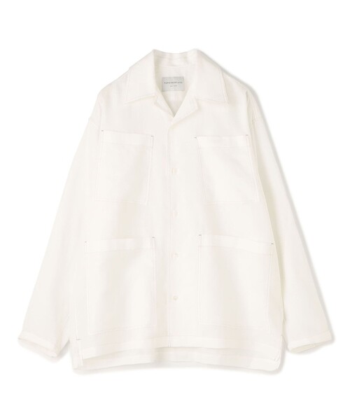 Linen シャツ セール】リネン 4ポケット サファリシャツ（シャツ/ブラウス