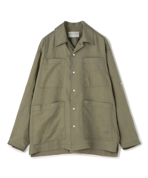セール】リネン 4ポケット サファリシャツ（シャツ/ブラウス
