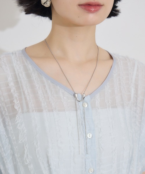 KATHARINE ROSS（キャサリンロス）の「【KATHARINE ROSS】ストライプカットドビーワンピース（ワンピース・レディース・ライトブルー/ブラック・MEDIUM）」の8枚目の写真