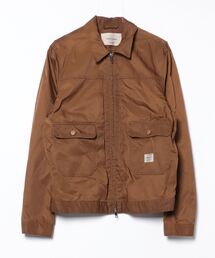 90s デニムジャケット　ミリタリージャケット　ブラウン　茶　アウター　古着 1910年代 アメリカ軍 米軍 ミリタリー ブラウンデニムジャケット