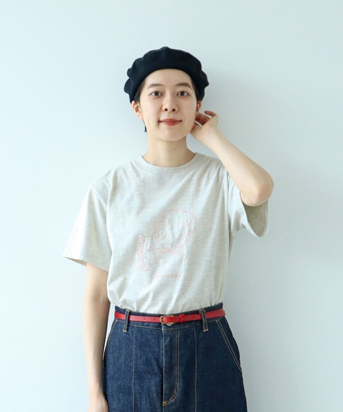 PAR ICI(パーリッシィ)の「【WEB限定】corgi & boy Tシャツ(Tシャツ/カットソー・レディース・グレー/ホワイト/ブルー・FREE)」の7枚目の写真