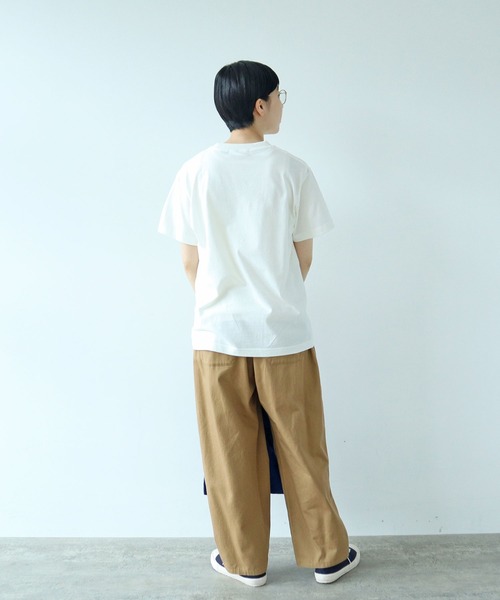 PAR ICI(パーリッシィ)の「【WEB限定】corgi & boy Tシャツ(Tシャツ/カットソー・レディース・グレー/ホワイト/ブルー・FREE)」の19枚目の写真