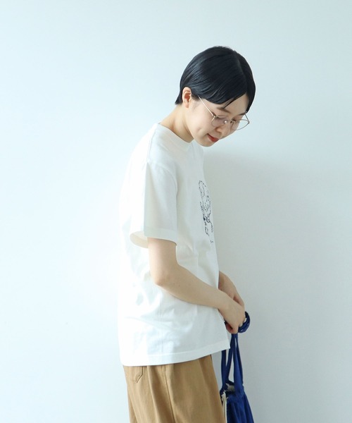 PAR ICI(パーリッシィ)の「【WEB限定】corgi & boy Tシャツ(Tシャツ/カットソー・レディース・グレー/ホワイト/ブルー・FREE)」の22枚目の写真