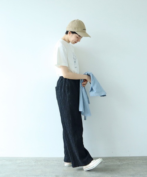 PAR ICI(パーリッシィ)の「【WEB限定】corgi & boy Tシャツ(Tシャツ/カットソー・レディース・グレー/ホワイト/ブルー・FREE)」の5枚目の写真