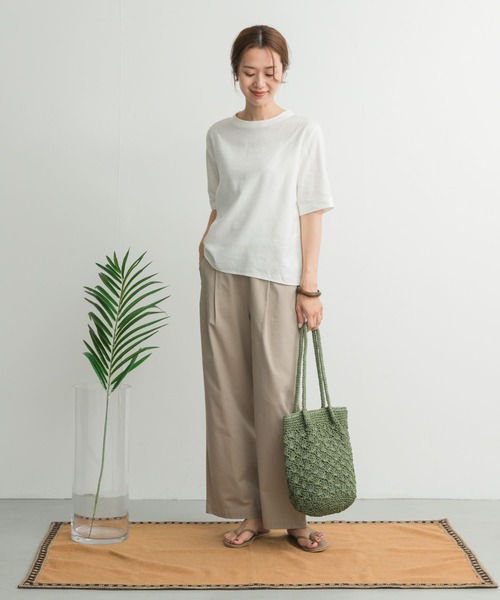 リネンレーヨンバックリボンブラウス URBAN RESEARCH DOORS ブラウス シャツ リネンレーヨンバック