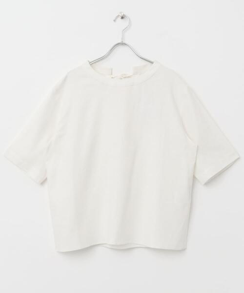 URBAN RESEARCH DOORS（アーバンリサーチドアーズ）の「リネンレーヨンバックリボンブラウス（シャツ/ブラウス・レディース・ブラック/オフホワイト/ミント・MEDIUM）」の11枚目の写真