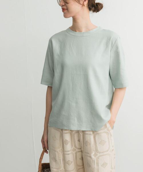 URBAN RESEARCH DOORS（アーバンリサーチドアーズ）の「リネンレーヨンバックリボンブラウス（シャツ/ブラウス・レディース・ブラック/オフホワイト/ミント・MEDIUM）」の13枚目の写真