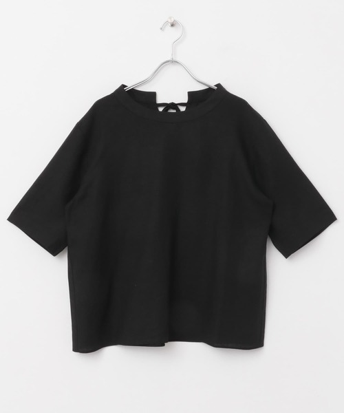 リネンレーヨンバックリボンブラウス URBAN RESEARCH DOORS ブラウス シャツ リネンレーヨンバック