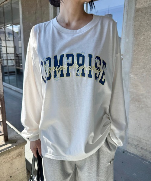 repipi armario（レピピ アルマリオ）の「チョベリグルーズロンＴ（Tシャツ/カットソー・キッズ・ホワイト系3/グレー/ホワイト系2/ブラック/ピンク/ブラウン/スミクロ/ホワイト系1・MEDIUM/LARGE/SMALL）」の4枚目の写真